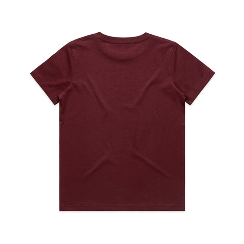 BURGUNDY - BACK kids-staple-tee-burgundy-back